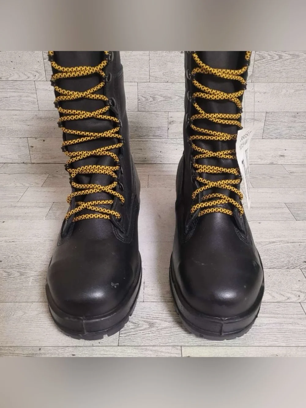Men's Belleville 360ST Black Leather Steel Toe Combat Boots Size 10.5 Wide NEW